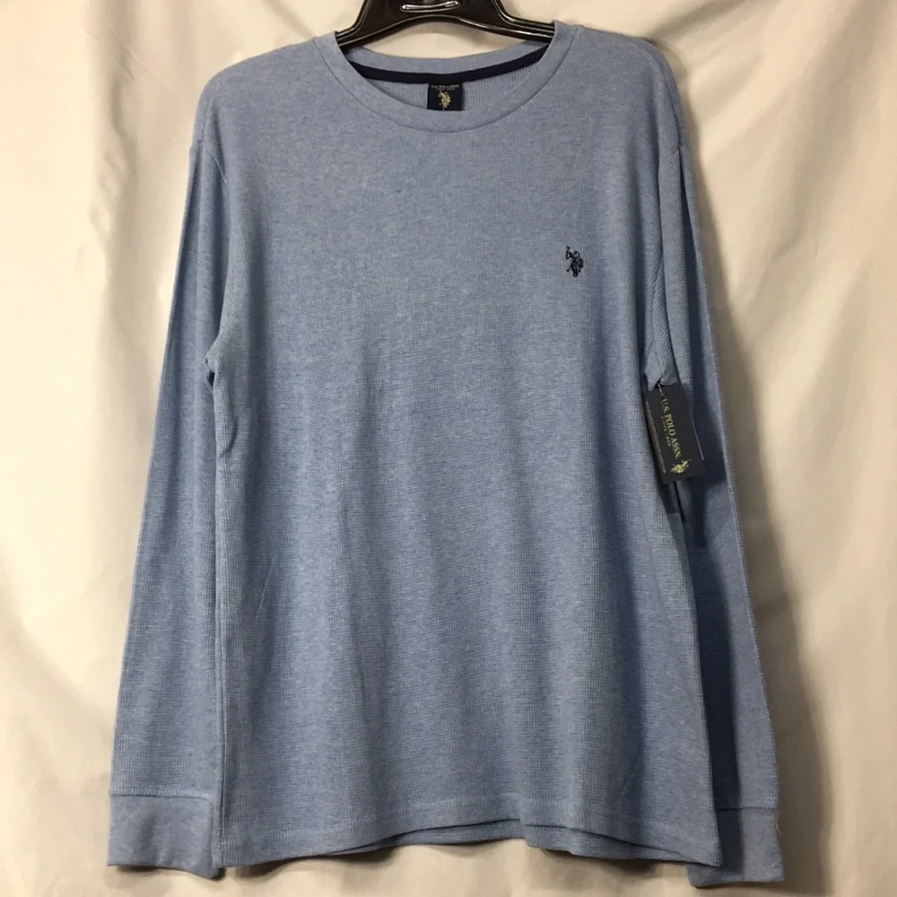 U.S. Polo Assn. Mens Blue Knit Pull-Over Sweater Size L NEW with Tags